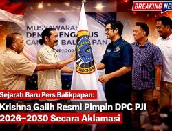 Perkuat Kredibilitas Pers di Beranda IKN, Krishna Galih Pimpin DPC PJI Balikpapan Periode 2026–2030
