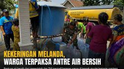 Tanggap Dampak Kekeringan, Babinsa Posramil Pitu Dampingi Distribusi Air Bersih Warga Ngawi