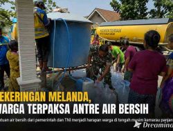 Tanggap Dampak Kekeringan, Babinsa Posramil Pitu Dampingi Distribusi Air Bersih Warga Ngawi