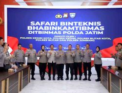 Tingkatkan Kompetensi Personel, Bhabinkamtibmas Polres Kediri Kota Ikuti Bimtek Ditbinmas