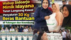 Senyum Warga Sidoarjo Terima 30 Kg Beras Bantuan Pemerintah, Wabup Mimik: Manfaatkan untuk Keluarga
