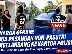 Warga Perumahan Bumi Berlian Raya Lamongan Geram, Dua Pasangan Non-Pasutri Digelandang ke Kantor Polisi