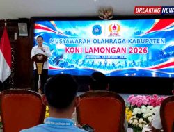 Resmi Pimpin KONI Lamongan, Munip Syarif Fokus Solidkan Cabor dan Gembleng Atlet Muda