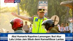 Aksi Humanis Kapolres Lamongan: Ikut Atur Lalu Lintas Jam Sibuk demi Kamseltibcar Lantas
