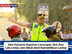 Aksi Humanis Kapolres Lamongan: Ikut Atur Lalu Lintas Jam Sibuk demi Kamseltibcar Lantas