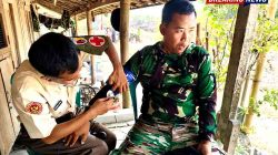 Lebih dari Tugas Kedinasan, ASN Polkes 05/V Ngawi Gencarkan Layanan Kesehatan Gratis di TMMD ke-130