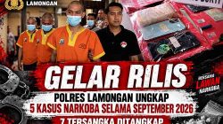 Komitmen Berantas Narkoba, Satresnarkoba Polres Lamongan Amankan Pelaku dari Berbagai Profesi