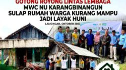 Hadirkan Hunian Sehat dan Aman, MWC NU Karangbinangun Mulai Program Bedah Rumah Warga Mayongkulon