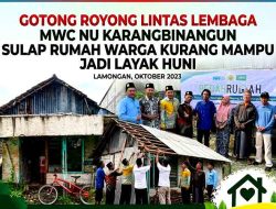 Hadirkan Hunian Sehat dan Aman, MWC NU Karangbinangun Mulai Program Bedah Rumah Warga Mayongkulon