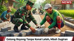 Gotong Royong Tanpa Kenal Lelah, Mbah Sugiran dan Satgas TMMD Wujudkan Mimpi Warga Jatipuro