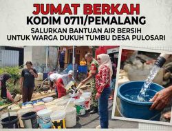 Momen Jumat Berkah, Kodim Pemalang Salurkan Air Bersih untuk Warga Terdampak