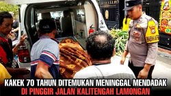 Warga Kalitengah Lamongan Digemparkan Penemuan Jenazah Lansia di Tepi Jalan Desa