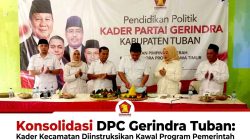 Konsolidasi DPC Gerindra Tuban: Kader Kecamatan Diinstruksikan Kawal Program Pemerintah