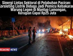 Waspada Bahaya Listrik, Warung Legen di Mantup Lamongan Ludes Dilalap Si Jago Merah Tanpa Korban Jiwa
