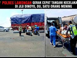 Polres Lamongan Ungkap Kronologi Kecelakaan Maut di JLU Dinoyo yang Renggut Nyawa Pemotor