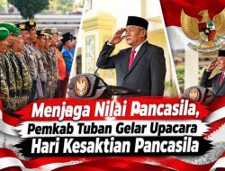 Khidmat! Ribuan Peserta Lintas Sektoral Ikuti Upacara Hari Kesaktian Pancasila di Tuban