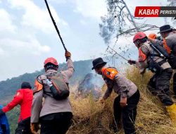 Polda Jatim dan Tim Gabungan Tangani Karhutla Gunung Arjuno Sisir 4 Wilayah