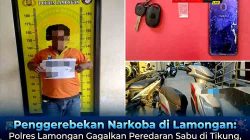 Polres Lamongan Gagalkan Peredaran Sabu di Tikung, Pengedar Dibekuk Bersama Sepeda Motor Listrik