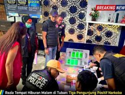 Cegah Narkotika di Tempat Hiburan, Polresta dan BNNK Tuban Amankan 3 Pengunjung Positif