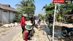 Tak Tumbang Dihantam Cuaca Ekstrem, Warga dan TNI di Ngawi Lembur Tuntaskan Proyek TMMD