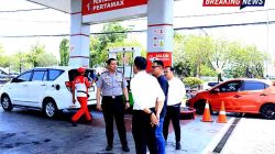 Kapolres Ngawi Imbau Warga Tak Panic Buying Usai Tinjau Langsung SPBU