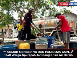 Krisis Air Bersih Meluas di Jombang, Ratusan KK dan Pelajar di Plandaan Pakai Air Sungai