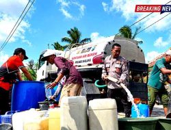 Tanggap Darurat Kekeringan, Polres Malang Pasok 35 Ribu Liter Air Bersih ke Dua Kecamatan
